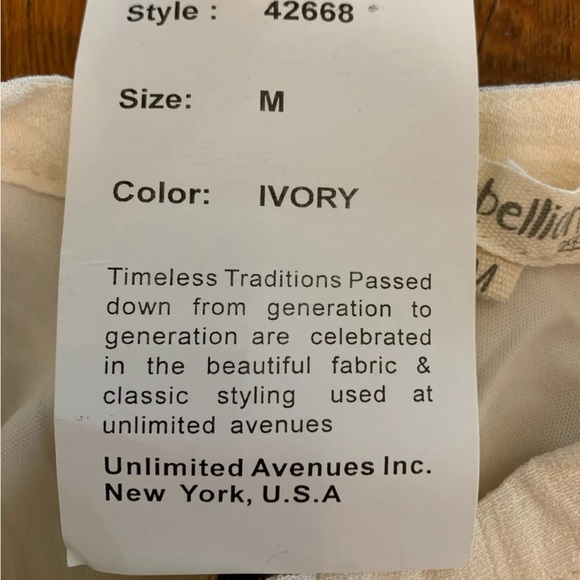 NWT RebellionAgain Medium Mini Dress Feminine Floral Lace Boho Elegant Ivory - Picture 13 of 15